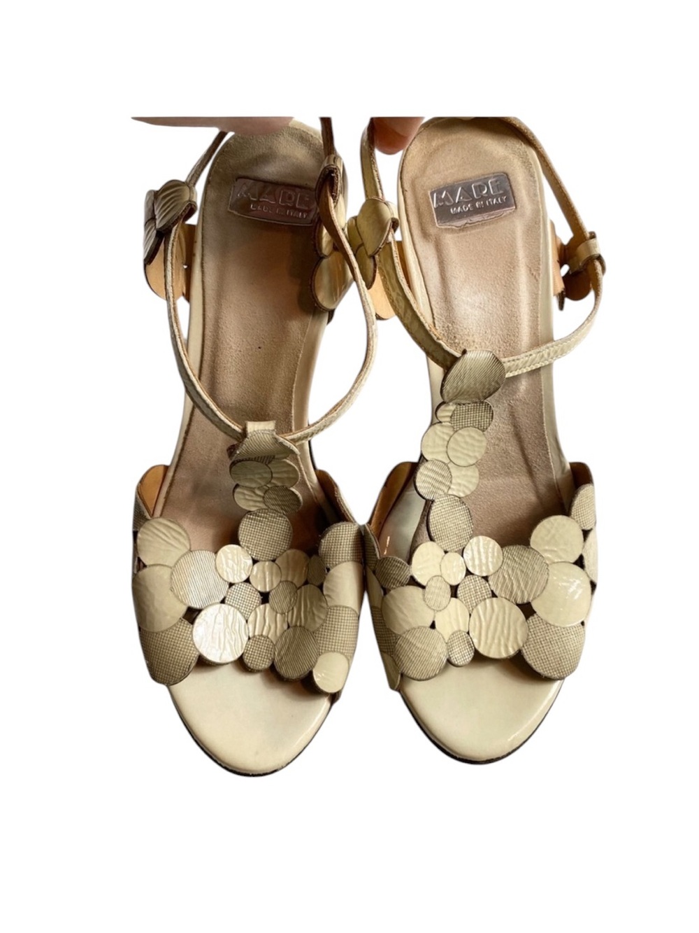 Mare wedge leather heels size 37